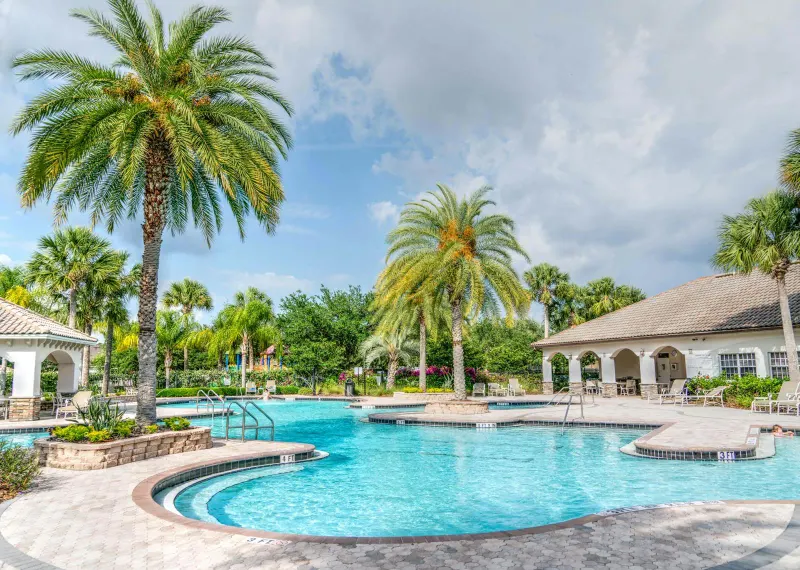 Large outdoor resort pool